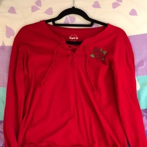 Holister red shirt